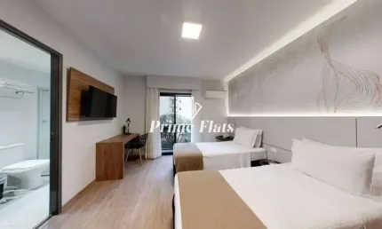 Flat disponível para venda no Hotel Intercity Interative Jardins, com 23m², 1 dormitório e 1 vaga