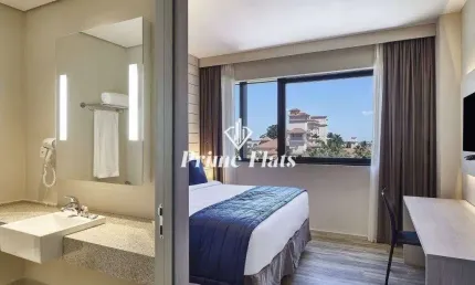 Flat disponível para venda no Hotel Contemporaneo, com 22,75m², 1 dormitório e 1 vaga