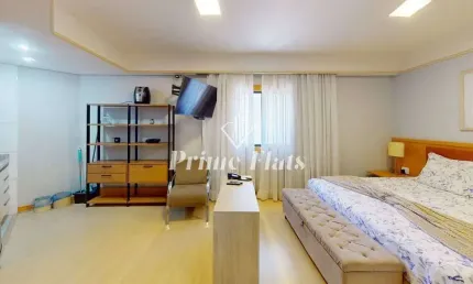 Flat disponível para locação no hotel bienal suítes, com 28m², 1 dormitório e 1 vaga
