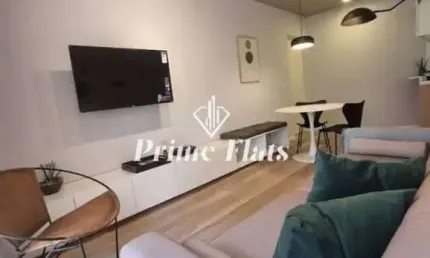 Flat disponível para locação no Condominio Edificio Flat London Residence Service no Jardim Paulista, com 42m², 1 dormitório e 1 vaga