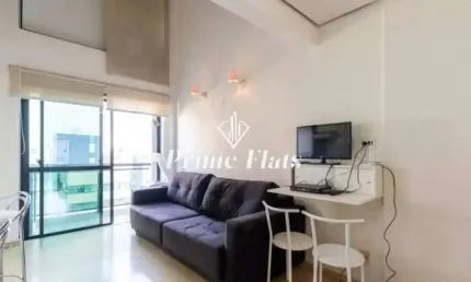 Flat disponível para venda no International Duplex Residence em Moema, com 42m², 1 dormitório e 1 vaga de garagem