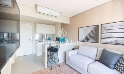Flat disponível para venda no VHouse por JFL Living, com 36m², 1 dormitório e 1 vaga