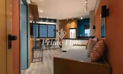 Flat disponível para venda no Hotel Hampton Park, com 31m², 1 dormitório e 1 vaga