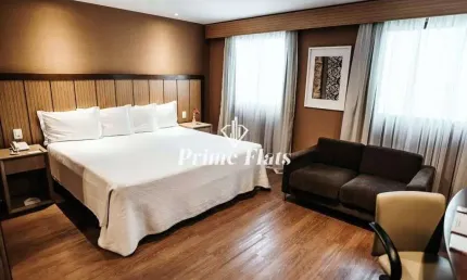Flat disponível para venda no Wyndham Ibirapuera, com 27m², 1 dormitório e 1 vaga de garagem