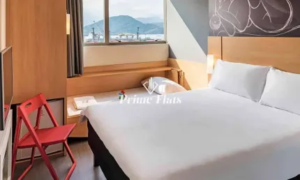Flat disponível para venda no íbis Santos Valongo, com 18m², 1 dormitório e 1 vaga