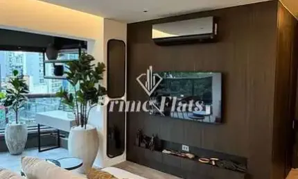 Flat disponível para venda no Cyrela by Pininfarina no Itaim Bibi, com 49m², 1 dormitório e 1 vaga