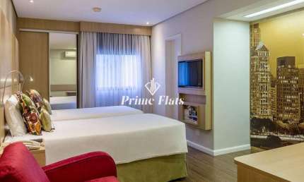 Flat disponível para venda no Mercure São Paulo Nações Unidas, com 27m², 1 dormitório e 1 vaga de garagem