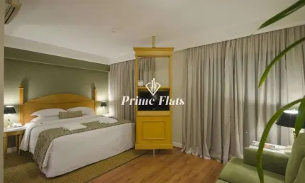 Apartamento disponível para venda no Estanplaza Ibirapuera, com 30m², com 1 dormitório e 1 vaga de garagem