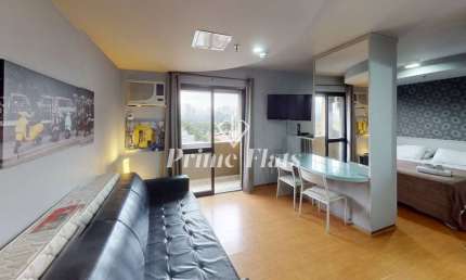 Flat disponível para venda no Hotel Premium Flats Berrini no Brooklin, com 35m², 1 dormitório e 1 vaga