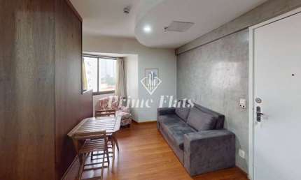 Flat disponível para venda no Hotel Premium Flats Berrini no Brooklin, com 33m², 1 dormitório e 1 vaga
