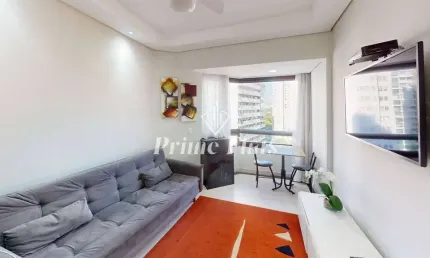 Flat disponível para locação no royal ibirapuera park, com 42m², 1 dormitório e 1 vaga