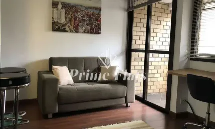 Flat disponível para locação no QI Intelligence Flat em Moema, com 37m², 1 dormitório e 1 vaga