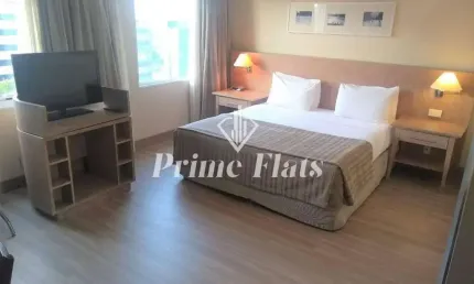 Flat disponível para locação no Park Inn by Radisson Berrini, com 28m², 1 dormitório e 1 vaga de garagem