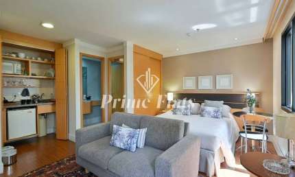 Flat disponível para locação no Transamerica Executive Jardins, com 45m², 2 dormitórios e 1 vaga