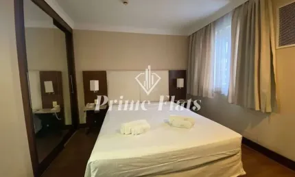 Flat disponível para venda no Transamérica Prime International Plaza, com 26m², 1 dormitório e 1 vaga