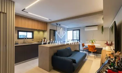 Flat disponível para venda no Place Vendome Flat Service em Moema, com 58m², 2 dormitórios e 1 vaga