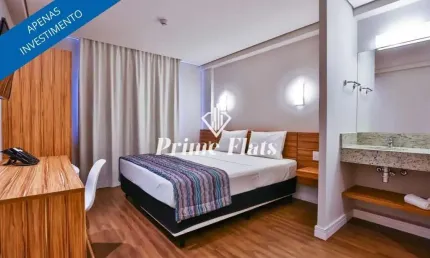Flat disponível para venda no maringá airport hotel, com 18m², 1 dormitório e 1 vaga de garagem