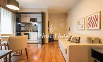 Flat disponível para locação no Gran Estanconfor Veranda Berrini, com 40m², 1 dormitório e 1 vaga