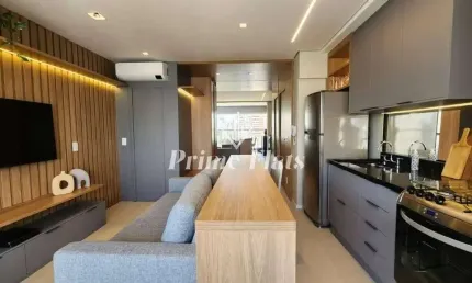 Flat disponível para venda no Op Art Ibirapuera na Vila Clementino, com 55m², 1 dormitório e 1 vaga de garagem