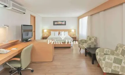 Flat disponível para venda no Holiday Inn Anhembi, com 26m², 1 dormitório e 1 vaga