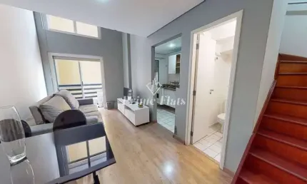 Flat disponível para locação no Duplex Life Moema, com 45m², 1 dormitório e 1 vaga de garagem
