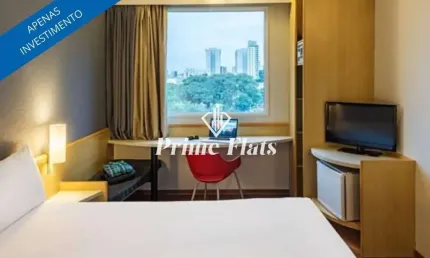 Flat disponível para venda no íbis santo andré, com 17m², 1 dormitório e 1 vaga