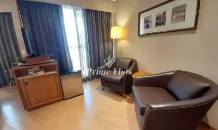 Flat disponível para venda no Transamérica Excutive Paulista, com 33m², 1 dormitório e 1 vaga de garagem