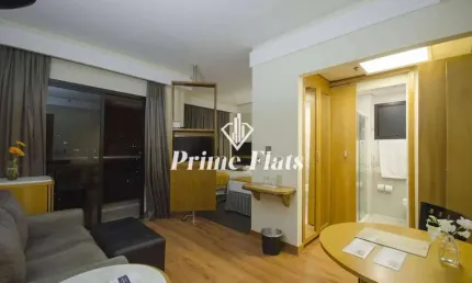 Flat disponível para venda no estanplaza international na chácara santo antônio, com 27m², 1 dormitório e 1 vaga