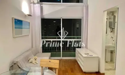 Flat disponível para locação no the blue loft, com 50m², 1 dormitório e 1 vaga de garagem