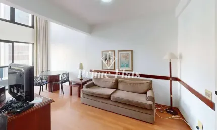 Flat disponível para venda no Place Vendome Flat Service em Moema, com 52m², 1 dormitório e 1 vaga