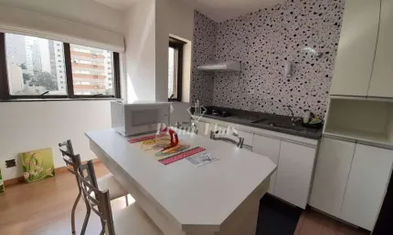 Flat disponível para locação no The Plazza Residence Flat, com 37m², 1 dormitório e 1 vaga de garagem