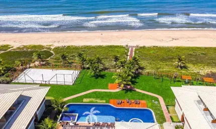 Apartamento à venda 2 suítes superior em itacimirim frente mar alto padrão