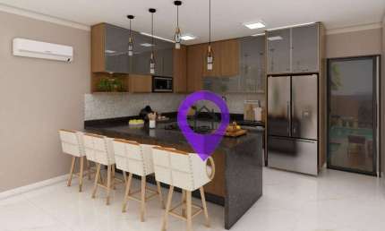 Casa com 4 dormitórios no Condomínio Las Palmas, 260m² construídos. Destaques: suíte máster com hidromassagem, piscina aquecida tecnologia sustentável