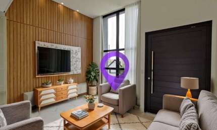 Casa com 150m² construídos em terreno de 300m² no Condomínio Las Palmas, Pouso Alegre. 3 suítes, 4 vagas, piscina e lazer completo