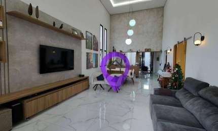 Casa de 180m² à venda no Serra Morena, Pouso Alegre. 3 dormitórios, escritório, área gourmet e 3 vagas.
