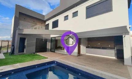Casa com 4 dormitórios no Condomínio Las Palmas, 228m² construídos. Destaques: suíte máster com hidromassagem, piscina aquecida tecnologia sustentável