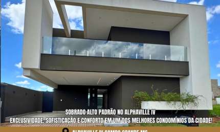 Casa em condomínio fechado com 4 quartos à venda na Rua do Selenita, Jardim Montevidéu, Campo Grande