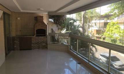Apartamento no Recreio para locação na segunda quadra da praia, 125m², frente, 3 qtos, 2vgs