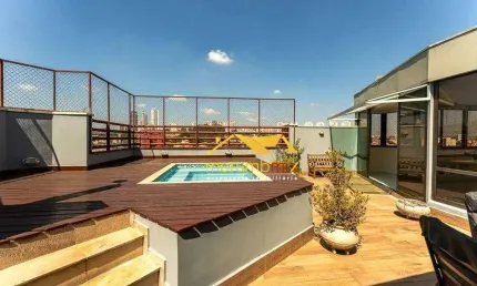 Cobertura com 3 dormitórios à venda, 265 m² por r$ 1.449.900,00 - morumbi - são paulo/sp