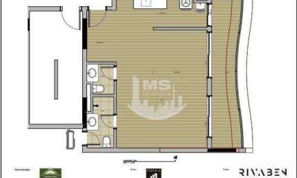 Apartamento com 1 dormitório à venda, 57 m² por R$ 870.000,00 - Cambuí - Campinas/SP