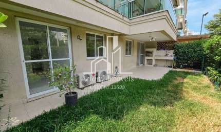 Barra Village Prime | Lindo Apto Garden 3 quartos 123 m² no Recreio