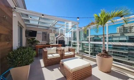 Barra village prime | cobertura duplex 3 quartos 153 m² no recreio