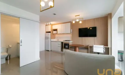 APARTAMENTO COM 01 QUARTO - ÁREA TOTAL 69,15m² - CENTRO - REF