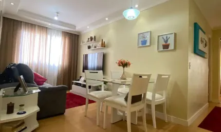 Ótimo apartamento mobiliado com 02 dormitórios e 01 vaga de garagem