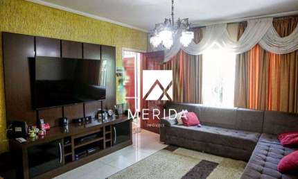 Sobrado com 3 dormitórios à venda, 176 m² por R$ 980.000,00 - Vila Assunção - Santo André/SP