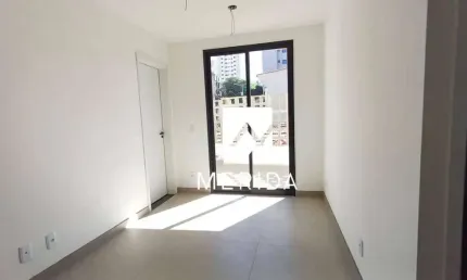 Apartamento com 1 dormitório para alugar, 40 m² por R$ 2.461,17/mês - Campestre - Santo André/SP