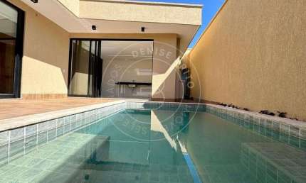 Jardins Barcelona - Casa térrea luxuosa com 3 suítes no Jardins Barcelona, Senador Canedo