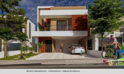 Casa no condomínio Terras de Gênova - Bairro Chácara Mediterrânea - Jundiaí-SP