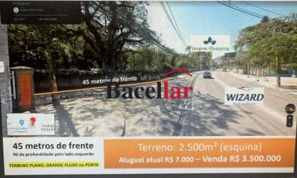 Terreno à venda na Estrada dos Bandeirantes, Jacarepaguá, Rio de Janeiro por R$ 3.500.000