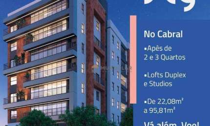 Loft com 1 dormitório à venda, 38 m² por R$ 389.900,00 - Cabral - Curitiba/PR